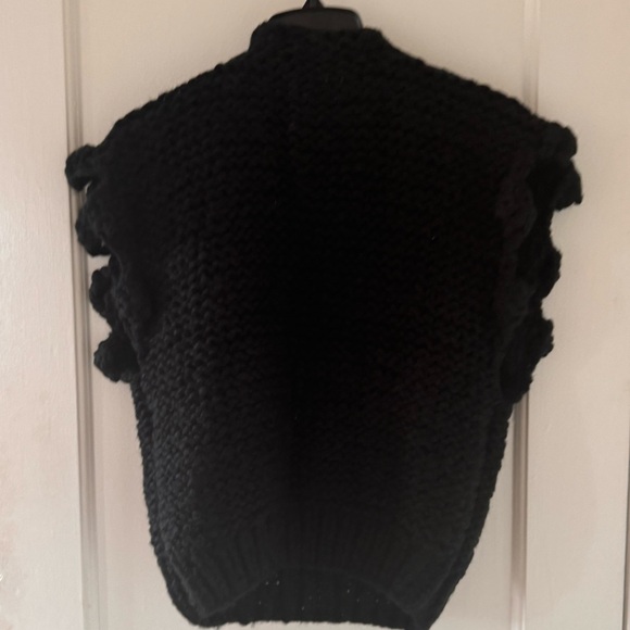Anthropologie Maeve Black Bauble Pullover Sleeveless Sweater Vest - Picture 4 of 9
